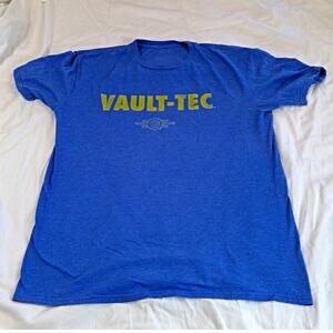 Vault-Tec Fallout T-Shirt Blue Large Bethesda